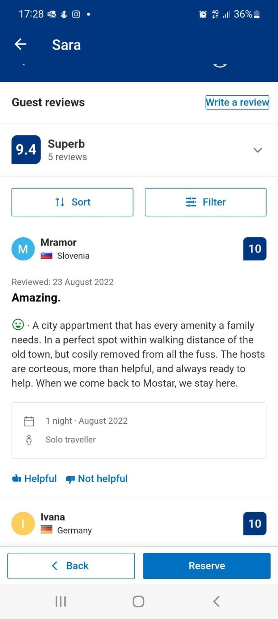 Apartmán Sara Mostar Pokoj fotografie